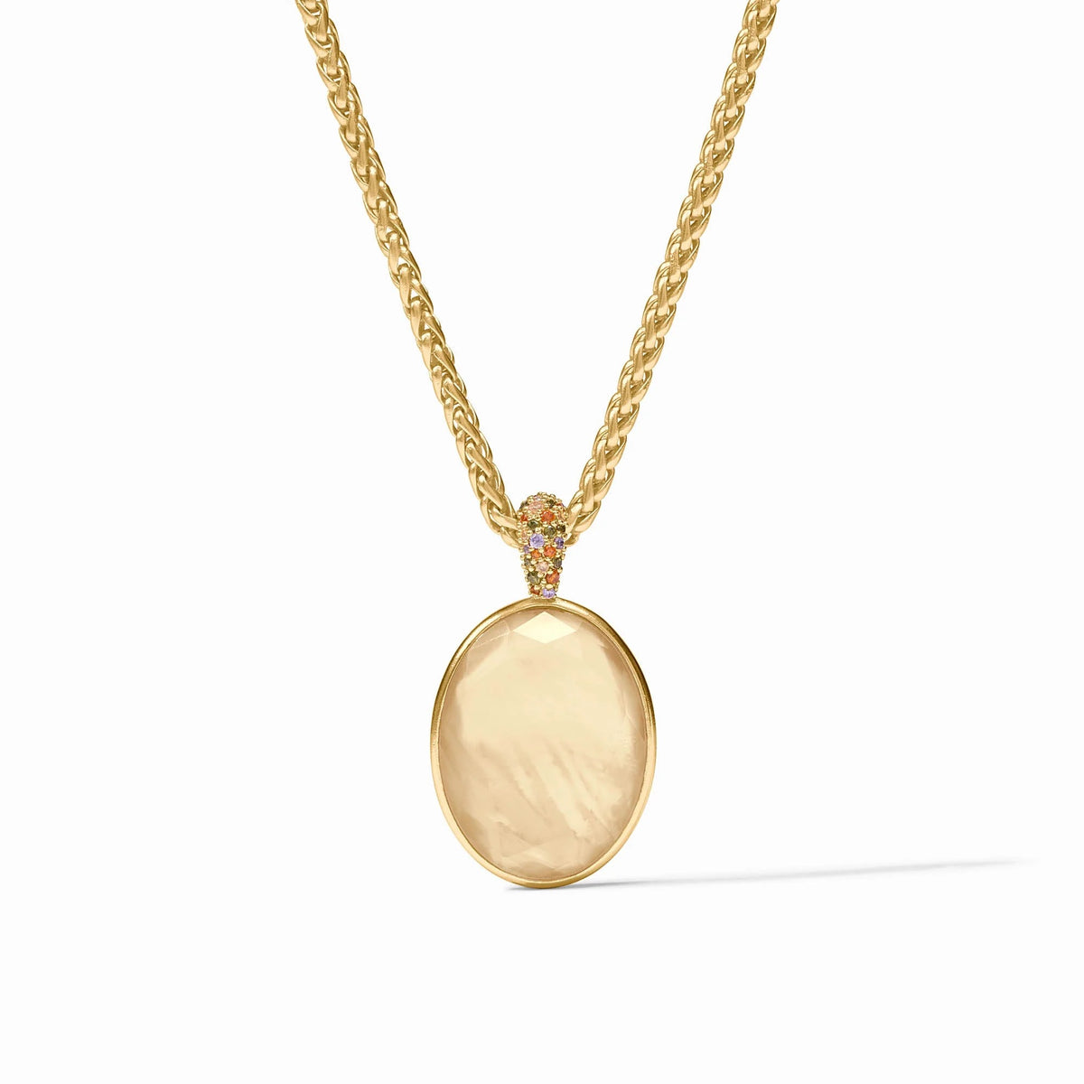 Stardust Statement Necklace Gold Julie Vos