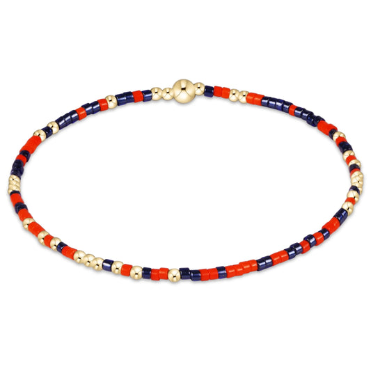gameday hope unwritten bracelet - bright orange-navy Extends
