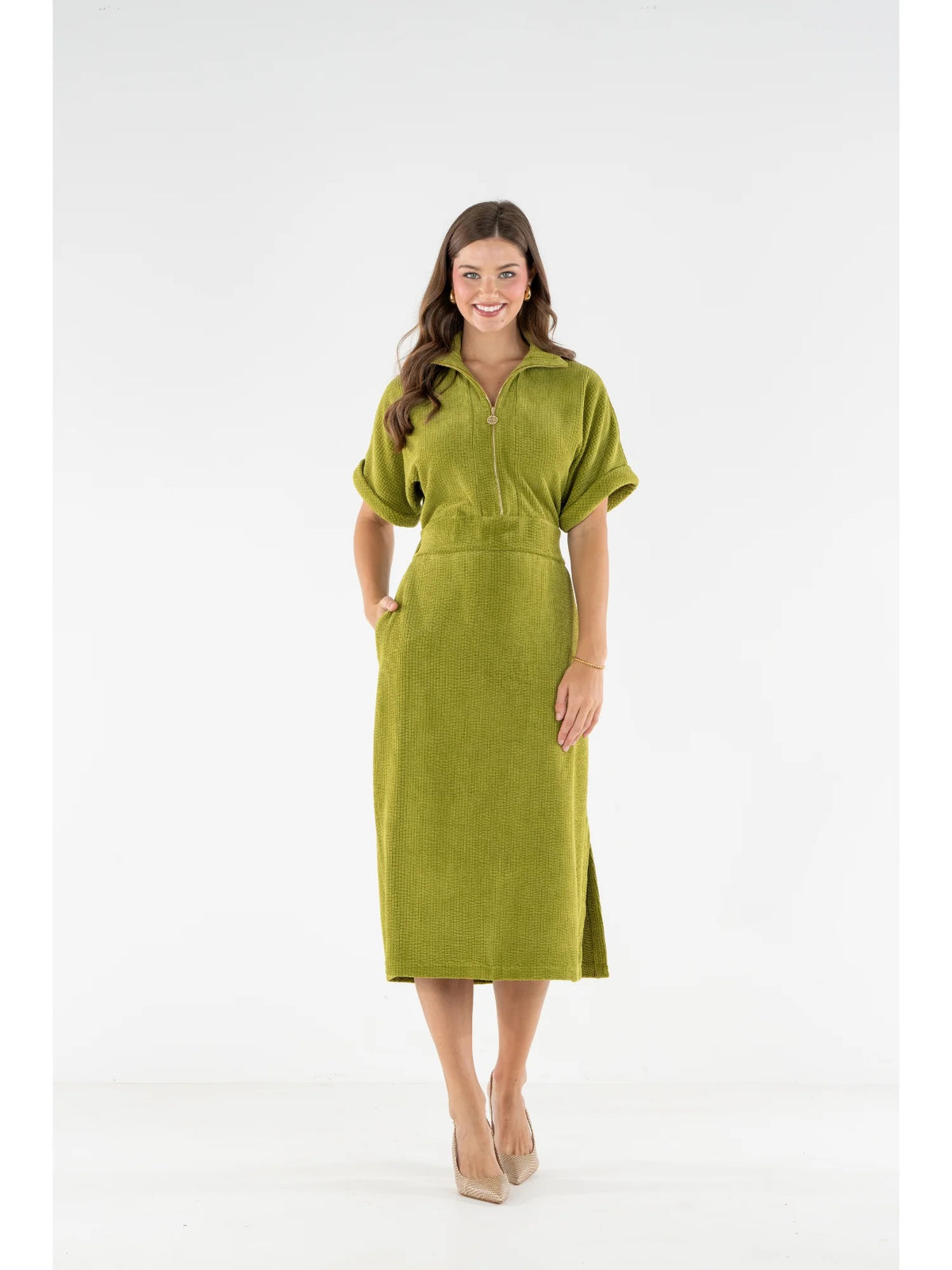 SARAH DRESS Cardamom