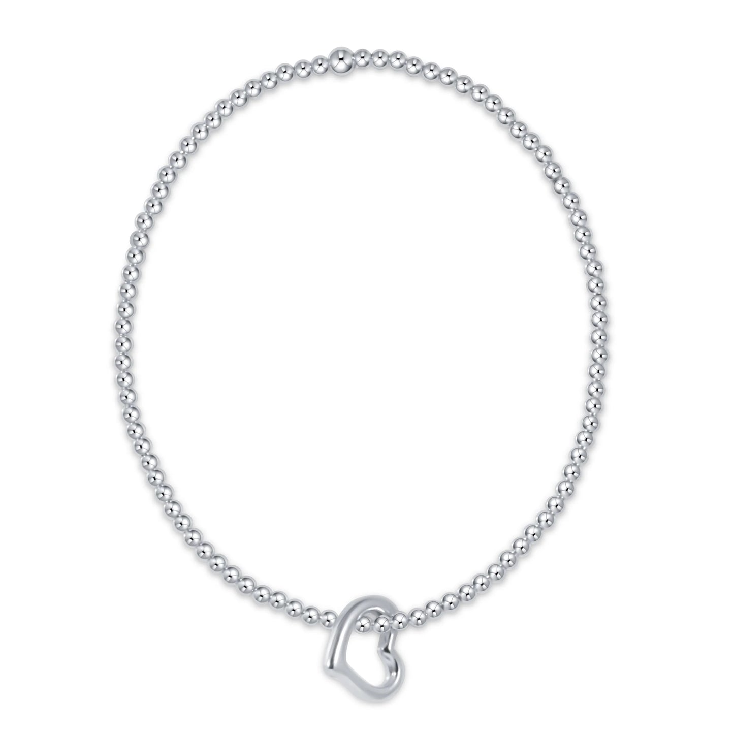 classic sterling 2.5mm bracelet - love sterling charm