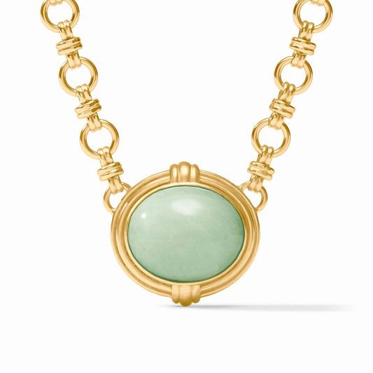 Portofino Demi Necklace-Aqua Jade