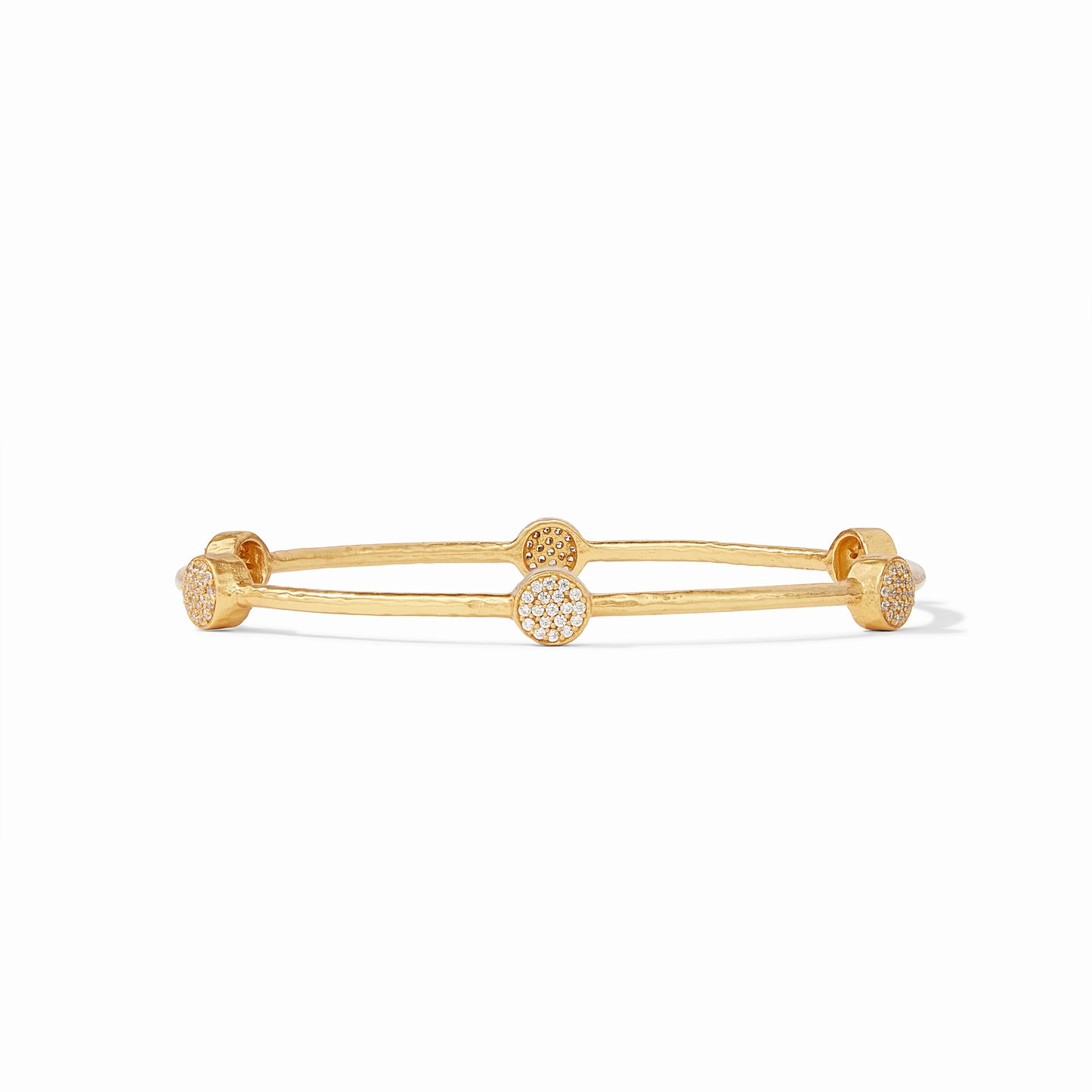 Milano Luxe Bangle - Gold - Pave Cubic Zirconia Julie Vos
