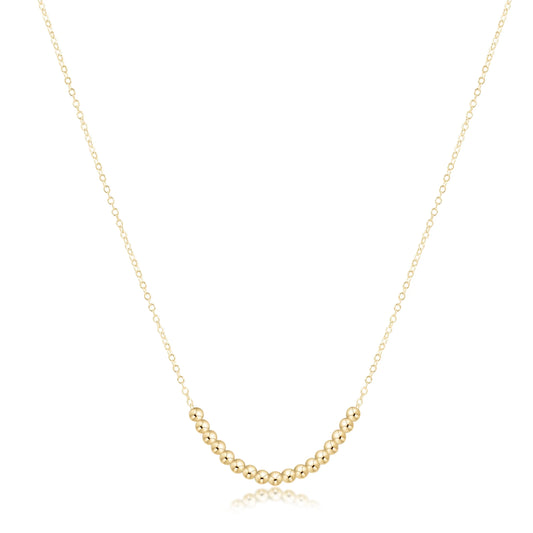 16™ Necklace Gold - Beaded Bliss Small Gold