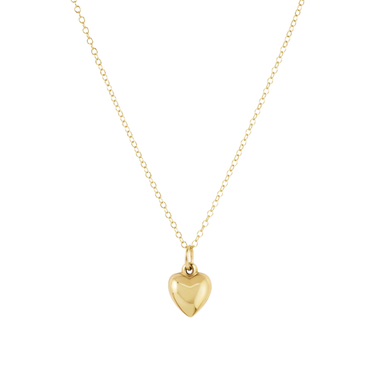 16" Necklace Gold - Love Plush Small Gold Charm