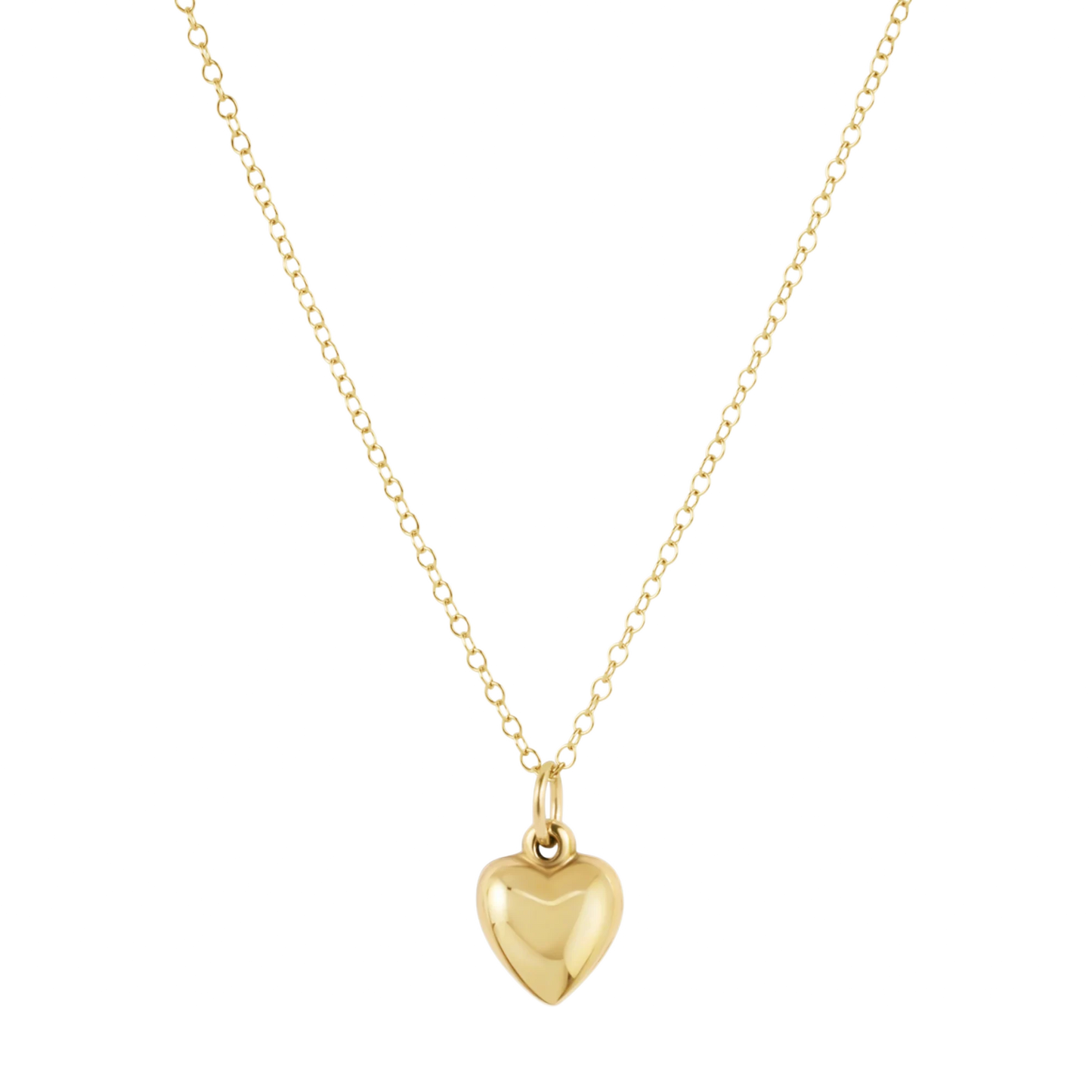 egiri 14" Necklace Gold - Love Plush Small Gold Charm