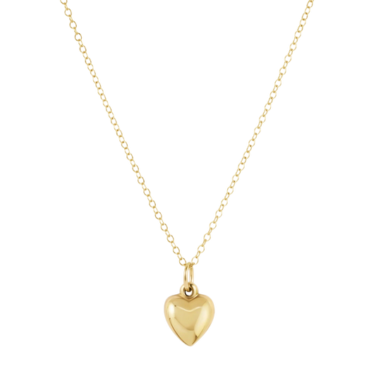 egiri 14" Necklace Gold - Love Plush Small Gold Charm