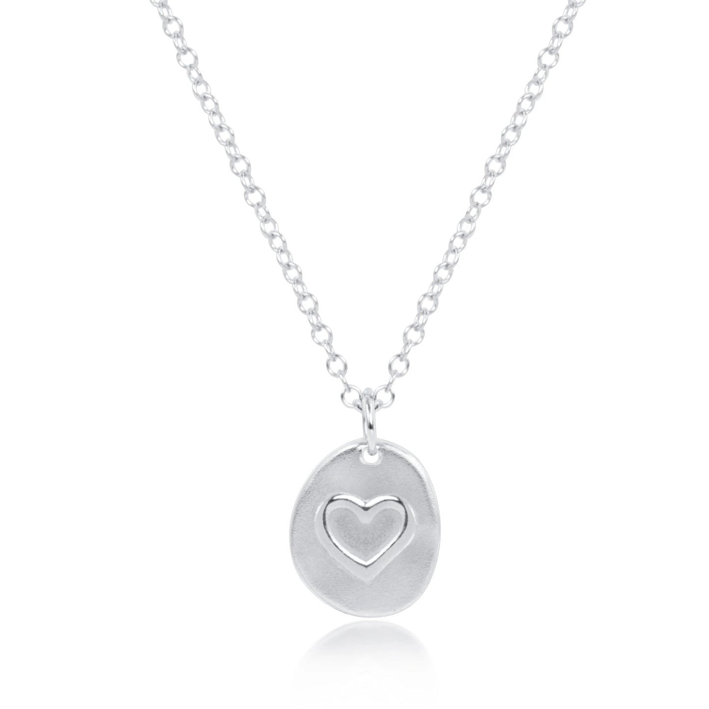 16" Necklace Sterling Love & Cross