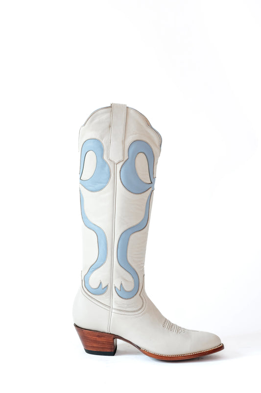 Blue Bow Boots