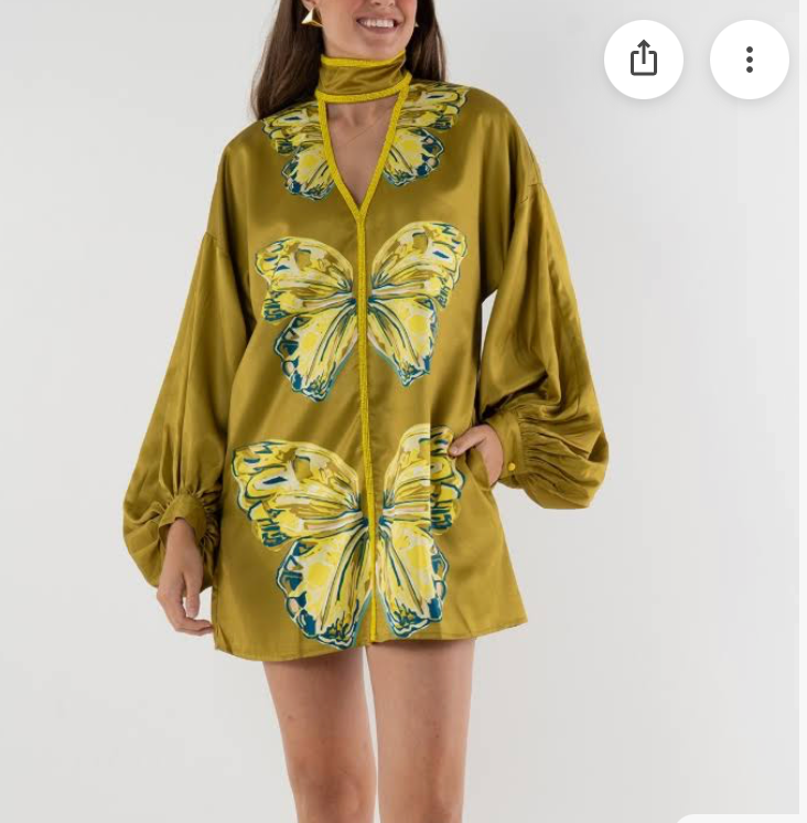 Sasha Mini - Clouded Yellow Dress