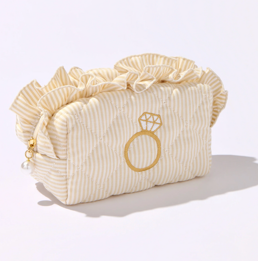 Ruffle Bling Small Pouch