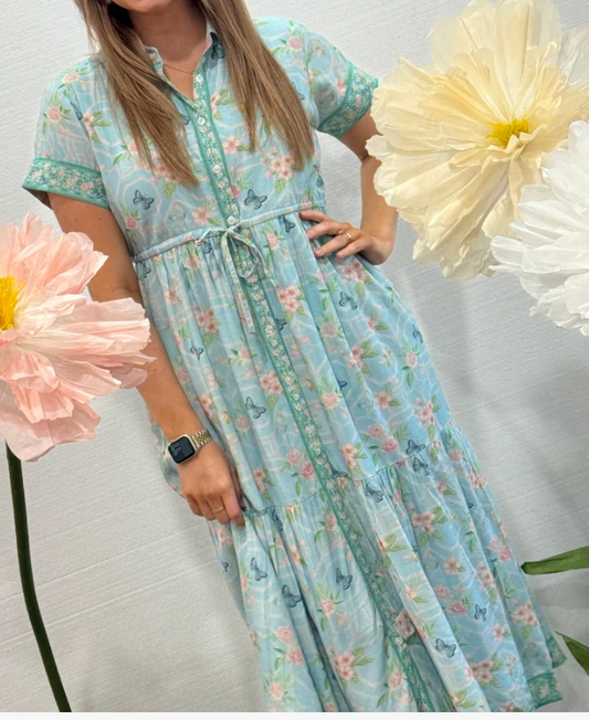 Victoria Dunn Belle Dress- French Pagoda