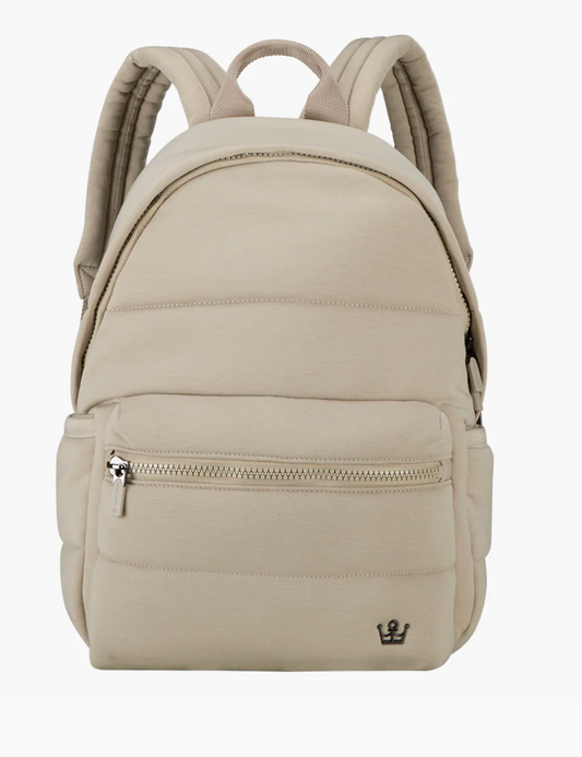 Cuddle Knit Laptop Backpack Taupe Heather