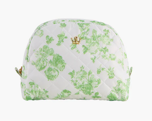 Kst Cosmetic Case Med Lt, Green Floral