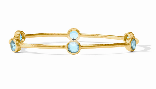 Milano Luxe Bangle Chalcedony Blue