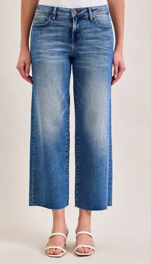 Medium Wash Mid Rise Petite Dad Jean