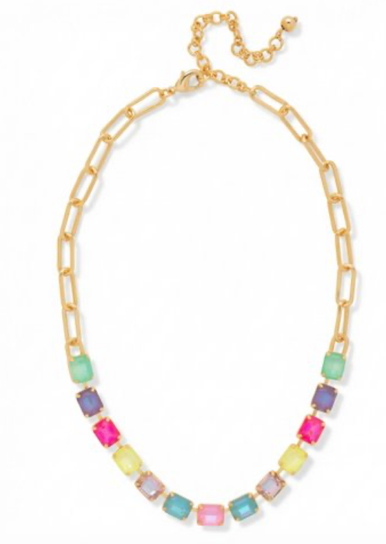 Octavia Paperclip Tennis Necklace - Sorrelli Jewelry