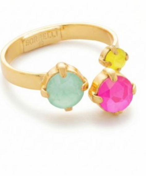 Bubbles Open Band Ring - Sorrelli Jewelry