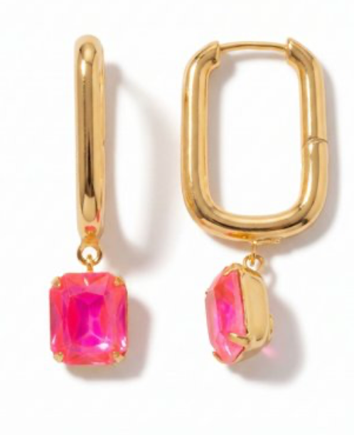 Octavia Rectangle Hoop Earrings - Sorrelli Jewelry