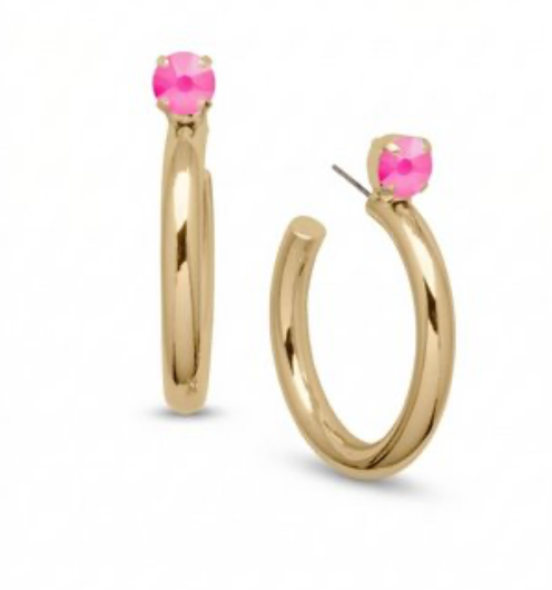 Keeley Studded Hoop Earrings - Sorrelli Jewelry