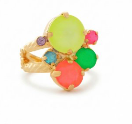 Crystal Assorted Rounds Stacked Ring - Sorrelli Jewelry