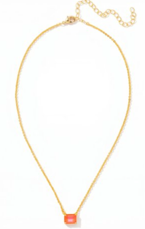 Octavia Single Crystal Pendant Necklace - Sorrelli Jewelry