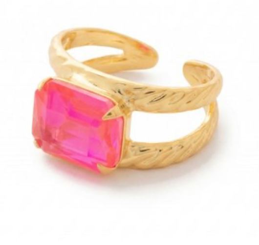 Octavia Adjustable Cocktail Ring - Sorrelli Jewelry