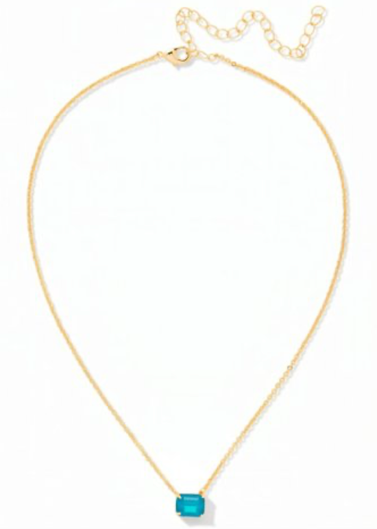 Octavia Single Crystal Pendant Necklace - Sorrelli Jewelry