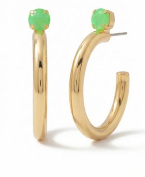 Keeley Studded Hoop Earrings - Sorrelli Jewelry