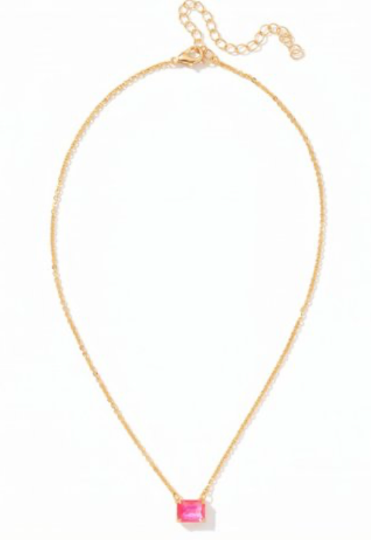 Octavia Single Crystal Pendant Necklace - Sorrelli Jewelry