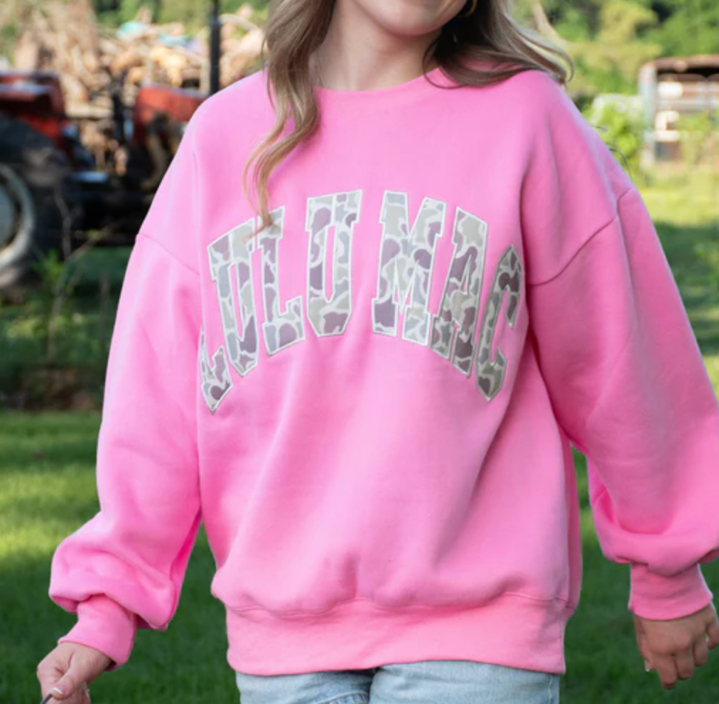 Lulu Mac Bubble Gum Pink Camo