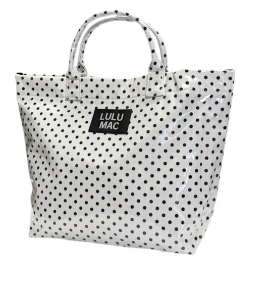 Lulu Mac Tote Bag White/Black