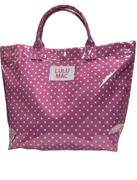 Lulu Mac Tote Bag Pink/White