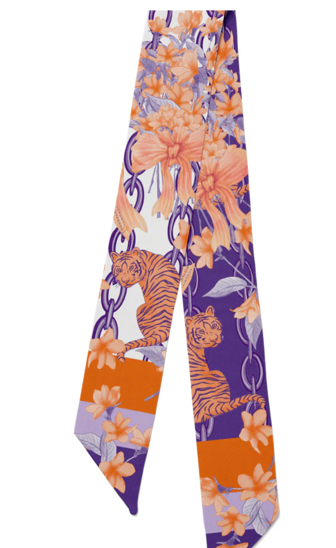 Purple & Orange Heirloom Scarflette