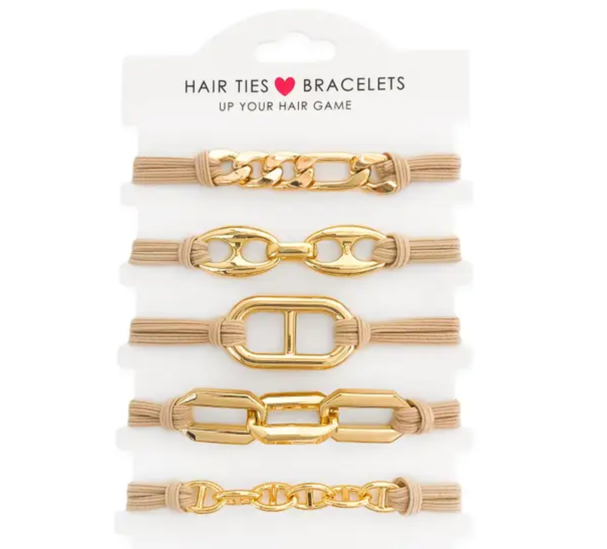 Hair Tie - 5pc Bracelet Set