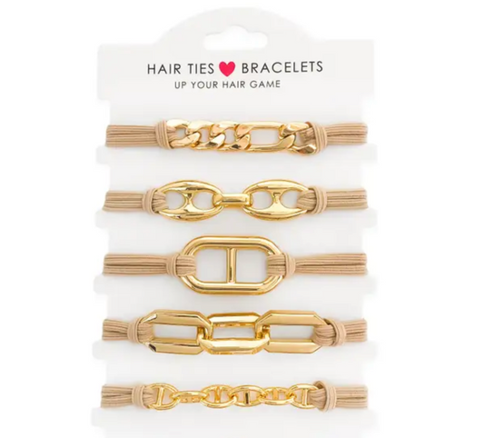 Hair Tie - 5pc Bracelet Set