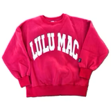 Lulu Mac Crimson & White Sweatshirt