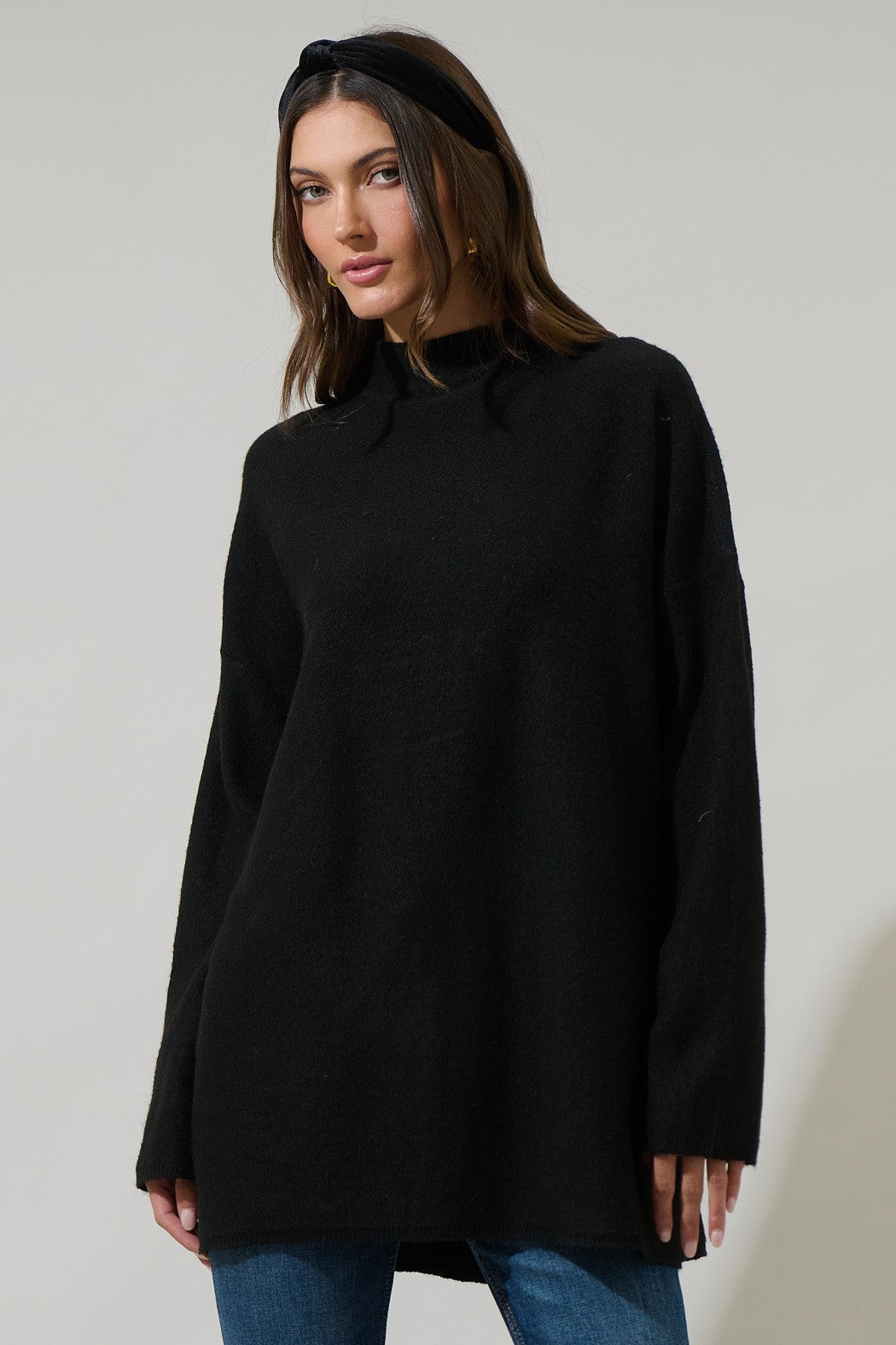 Black Mockneck Sweater