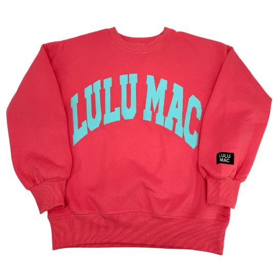 Coral and Mint Lulu Mac Sweatshirt
