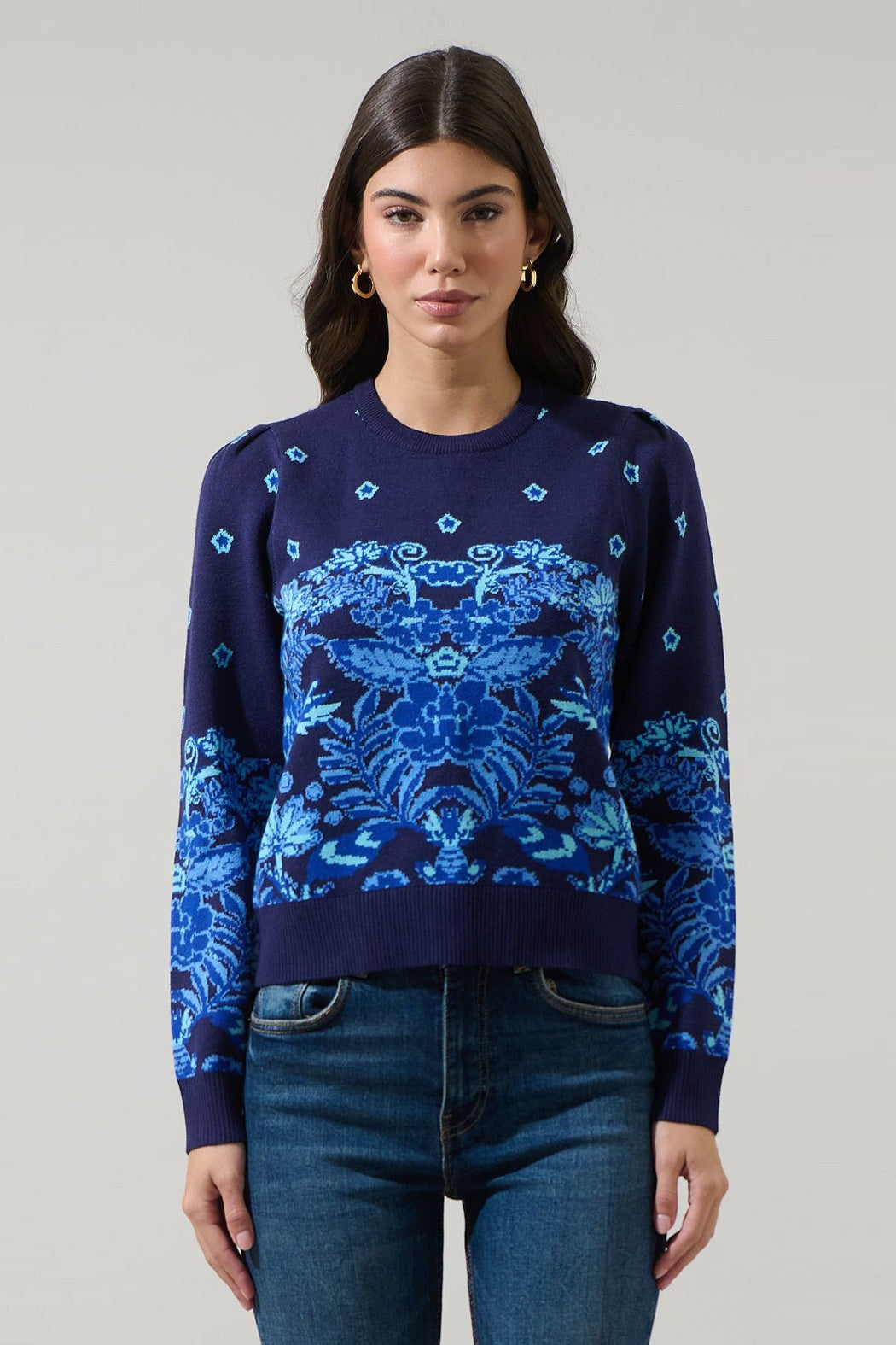 Moonlit Bay Pleated Sweater