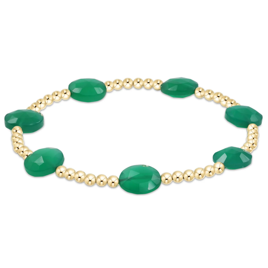 Admire gold 3mm green onyx