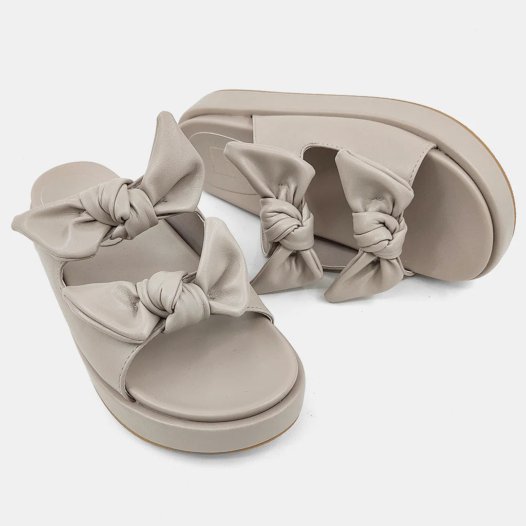 KiKi Taupe Bow Sandal