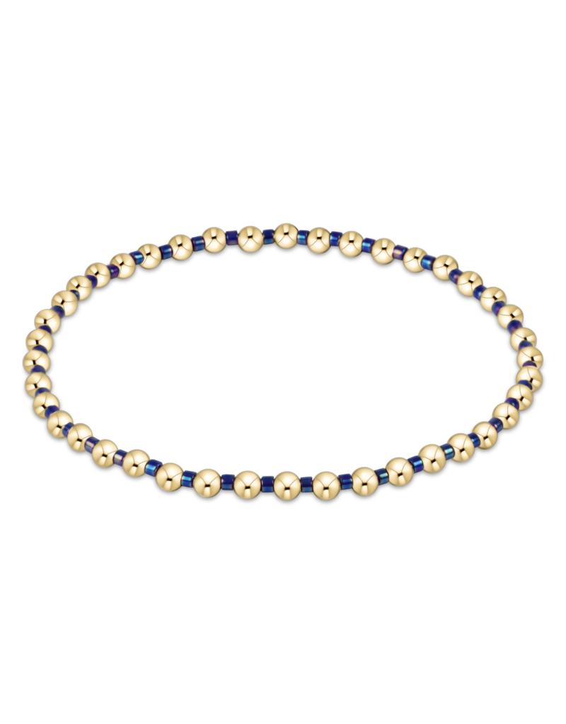 Hope Grateful Blue Metallic Bracelet
