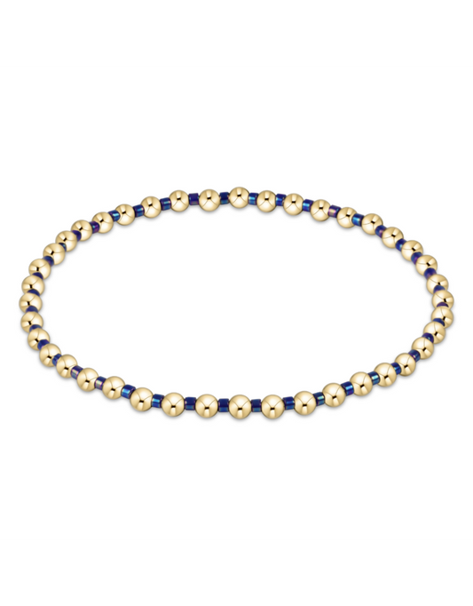 Hope Grateful Blue Metallic Bracelet