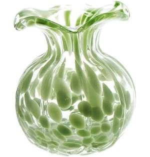 Light Green Spotted Vase