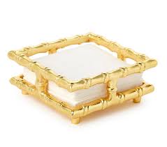 Gold Bamboo Napkin Holder