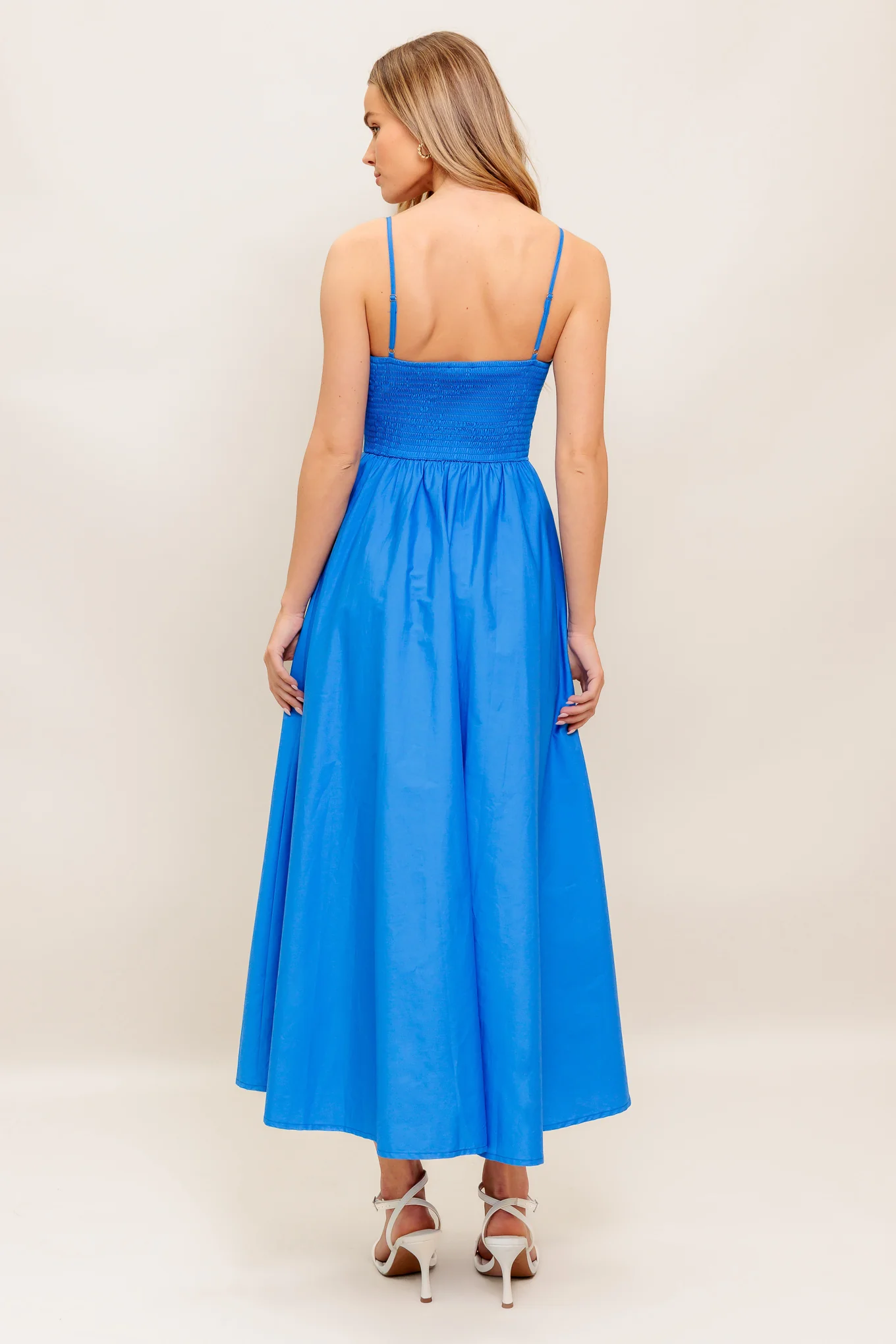 Royal Summer Midi Dress