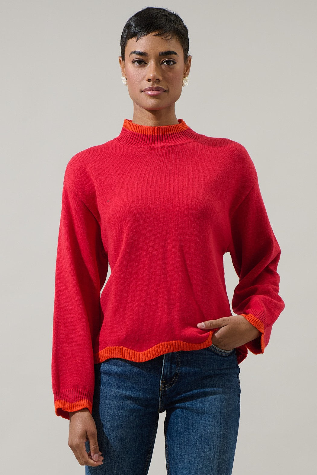 Red and Orange Sweater