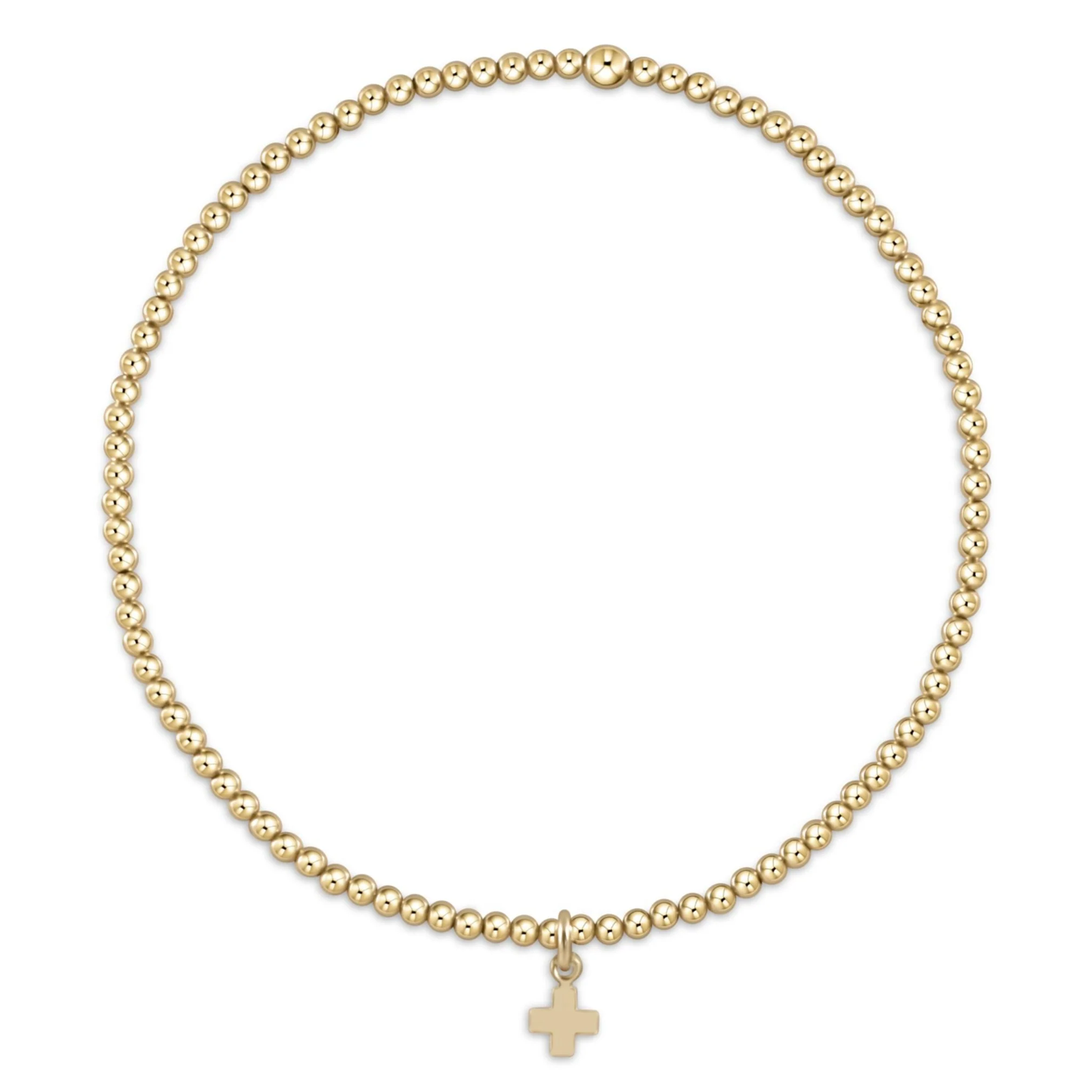 Classic gold 3mm Small Cross Egirl