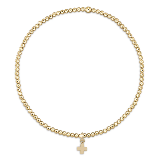 Classic gold 3mm Small Cross Egirl