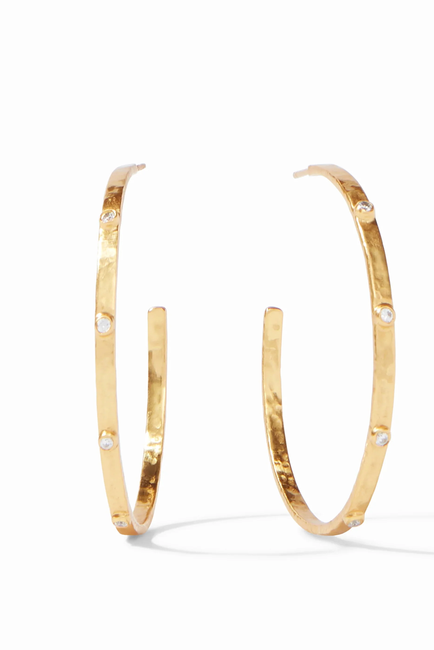 Crescent Stone Hoop XL